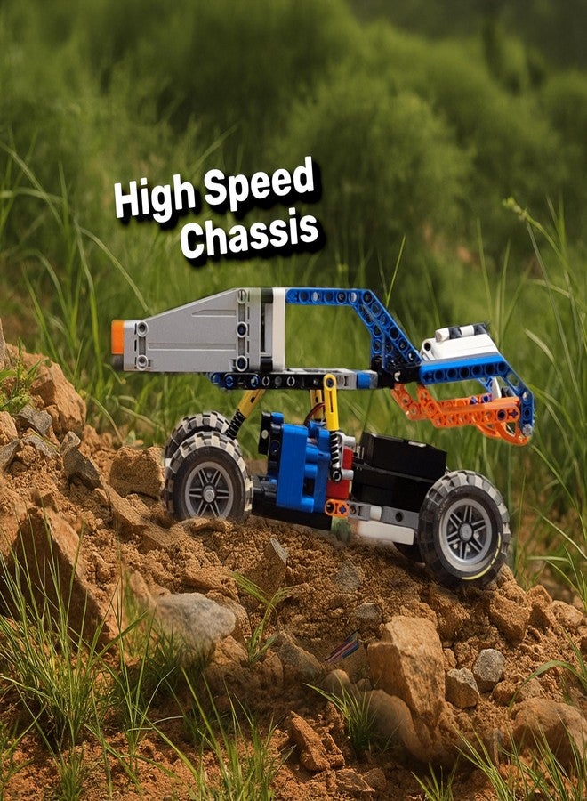 Avishkaar MEX Monster Truck 3-in-1 DIY Kit for Kids (10-14 Years) | High Speed/Torque & Steering Modes | RC App Control | Motor & Programmable Brain Included | 300+ Parts | Made in India - Image 4
